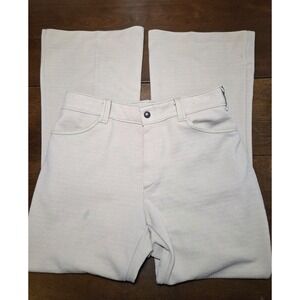 Pioneer Wear Rockabilly Pants Tan With Green Stitching Size 30 Or A Womens 8